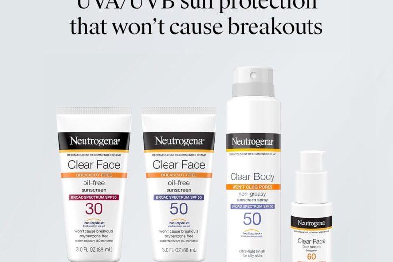 Best Acne-Prone Skin Sunscreen – Neutrogena Clear Face SPF 50 Review